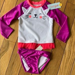 Girl SPF 2 piece swimsuit, 12 month